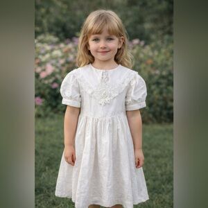 Peaches n Cream Vintage Lace Dress – Girls Size 6